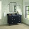 James Martin Vanities 48'' Single Vanity, Black Onyx w/ 3 CM Charcoal Soapstone Quartz Top 424-V48-BKO-3CSP - alternate 4